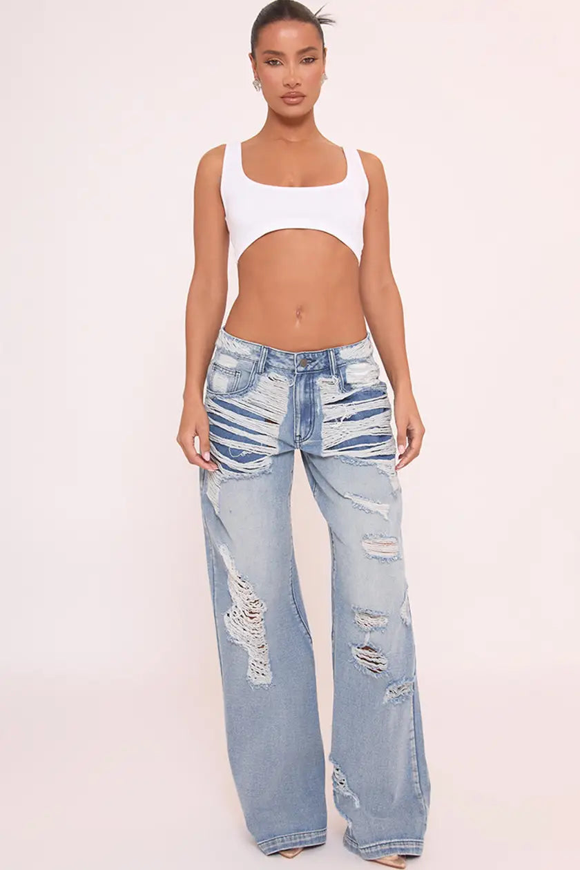 Baby blue Denim Jeans